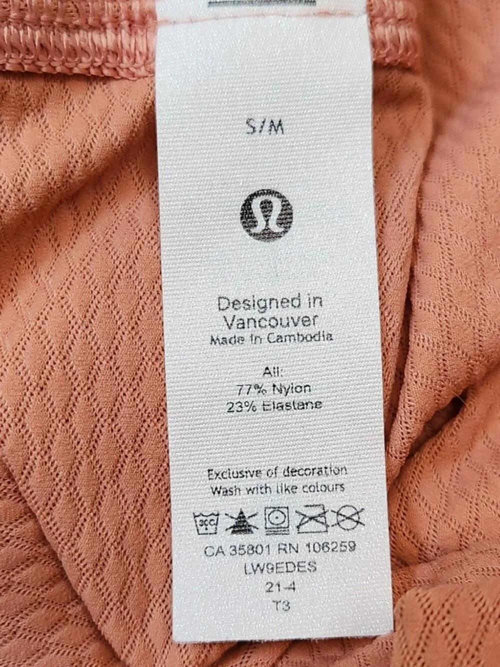 LULULEMON Terra Cotta Hijab Scarf - S/ M - NEW